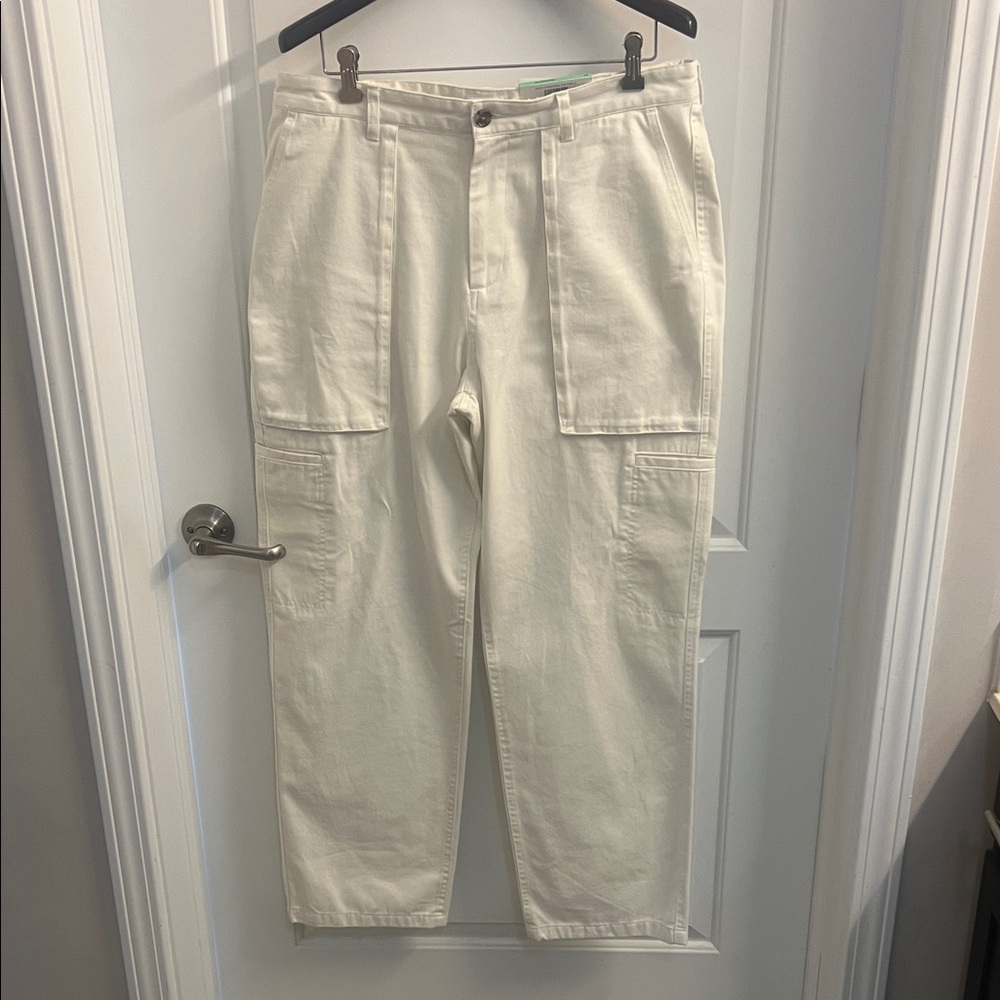 Men's Stylish Cream Cargo Pants